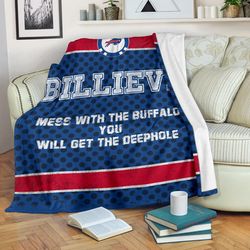Buffalo Bills American Football Team Sherpa Fleece Quilt Blanket BL3351