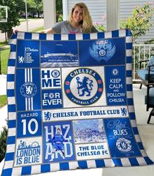 Chelsea FC Sherpa Fleece Quilt Blanket BL0072
