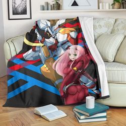 Darling In The Franxx Anime Sherpa Fleece Quilt Blanket BL2822