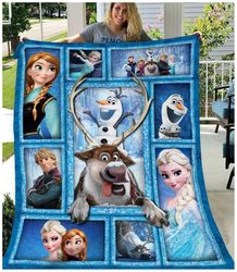 Disney Olaf Frozen Movie Sherpa Fleece Quilt Blanket BL1785