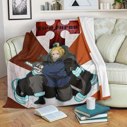 Fire Force Anime Sherpa Fleece Quilt Blanket BL3228
