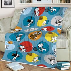 Funny Snoopy Sherpa Fleece Quilt Blanket BL2387
