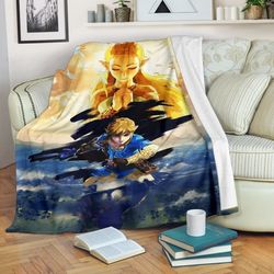 Legend Of Zelda Custom Sherpa Fleece Quilt Blanket BL2072