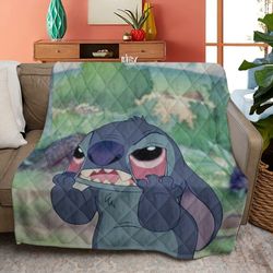 Lilo And Stitch Sherpa Fleece Quilt Blanket BL1190