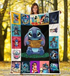 Lilo And Stitch Sherpa Fleece Quilt Blanket BL1981