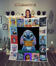 Lilo And Stitch Sherpa Fleece Quilt Blanket BL2133