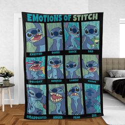 Lilo And Stitch Sherpa Fleece Quilt Blanket BL2507