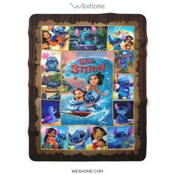 Lilo And Stitch Sherpa Fleece Quilt Blanket BL2858