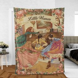 Little Women This Christmas Movie Own Your Story Sherpa Fleece Quilt Blanket BL1742