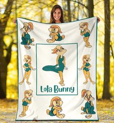 Lola Bunny Sherpa Fleece Quilt Blanket BL2625