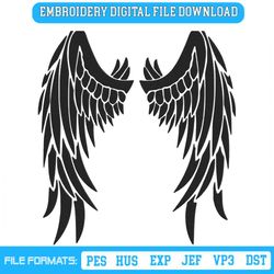 The Wings Embroidery Designs File, Wings Machine Embroidery
