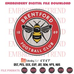 Brentford Football Club Logo Embroidery Football Embroidery Sport Em