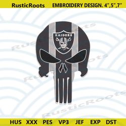 NFL Las Vegas Raiders Skull Logo Team Embroidery Design Download File