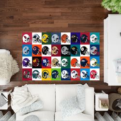 american football rug, nfl, nfl rug, kids room rug, football decoration, personalized rug, personalized doormat, footbal