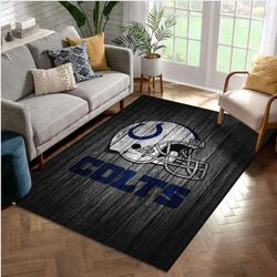 Indianapolis Colts Nfl Area Rug Living Room Rug Home Decor Floor Decor 1