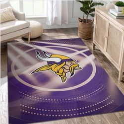 Minnesota Vikings NFL Area Rug Bedroom Rug Christmas Gift US Decor 1