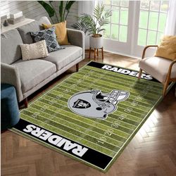 Oakland Raiders NFL Area Rugs Living Room Carpet Christmas Gift Floor Decor