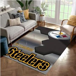 Pittsburgh Steelers 7 Nfl Area Rug For Gift Bedroom Rug Home US Decor