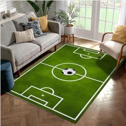 Soccer Area Rugs Living Room Carpet Christmas Gift Floor Decor The US Decor 1