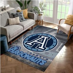 Toronto Argonauts Football NFL Area Rug Living Room Rug Home Decor Floor Decor 1