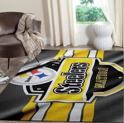Pittsburgh Steelers Area Rug Nfl Football Rug Rectangle Carpet Decor
