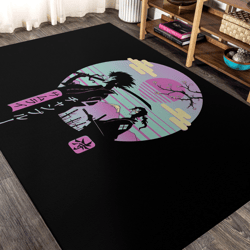 Anime Area Rug, Japanese Animation Inspired Floor Mat, Fanatic Home Decor