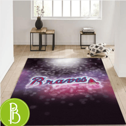 Atlanta Braves Nfl Area Rug Ideal For Bedrooms And Home Decor