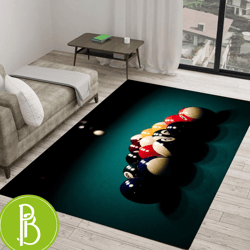 Billiard Sports Rug A Fun And Modern Carpet For Game Rooms And Boy Rooms