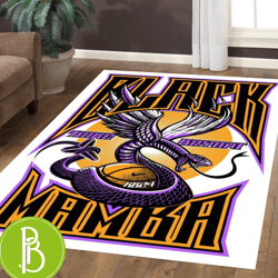 Black Mamba Los Angeles Lakers Kobe Bryant Area Rug