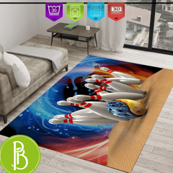Bowling Rug For Living Room Stylish Home Decor And Kids Room