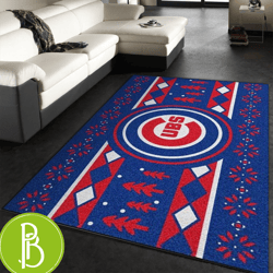 Chicago Cubs Mlb Area Rug Ideal For Bedrooms A Perfect Family Gift Us Decor