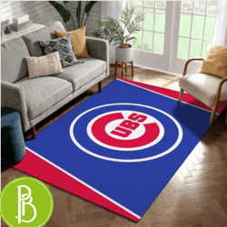 Chicago Cubs Mlb Baseball Area Rug Perfect For Baseball Enthusiasts Us Decor