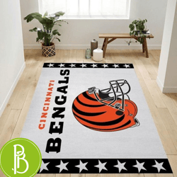 Cincinnati Bengals Nfl Team Living Room Carpet Home Rug