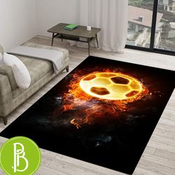 Football Game Rugs Sports Themed Modern Decor For Kidsrooms
