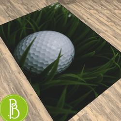 Golfer's Green A Golf Ball Themed Rug Ideal For Sports Fans And Club Rooms