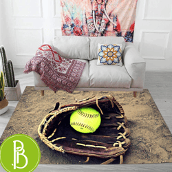 Hit A Home Run Baseball Patterned Kids Room Rug Stylish And Popular Choice