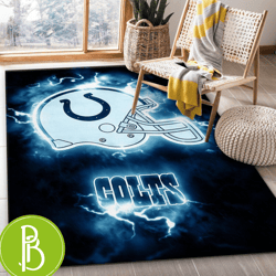 Indianapolis Colts Nfl Area Rug Ideal Bedroom Rug For Colts Fans Us Decor