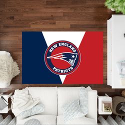 American Football Rug, New England Patriots, Kids Room Rug, Personalized Rug, New England Patriots Rug