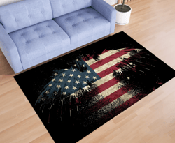 American Eagle Rug, USA Flag Rug, Freedom Eagle Rug, American Flag Rug, Flag Carpet, Freedom Carpet, Freedom Symbol Rug,