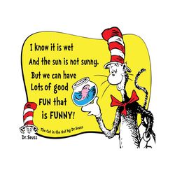 The Cat In The Hat By Dr Seuss Quotes Svg, Dr Seuss Svg, Cat In The Hat Svg, Thing 1 Thing 2 Svg, Dr Seuss Quotes