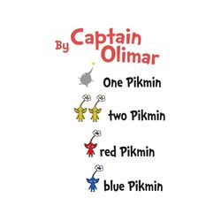 One Two Red And Blue Svg, Dr Seuss Svg, Captain Olimar Svg, Pikmin Svg, Cat In The Hat Svg, Dr Seuss Gifts, Dr Seuss Shi