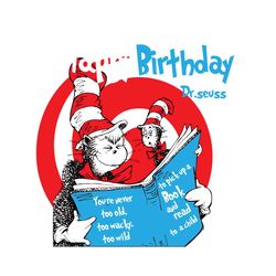 Happy Birthday Dr Seuss Svg, Dr Seuss Svg, Cat In The Hat Svg, Thing 1 Thing 2 Svg, Dr Seuss ABC Svg, Dr Seuss Quotes