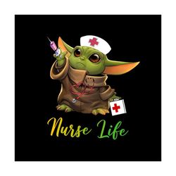 Baby Yoda Nurse Life Png, Trending Png, Baby Yoda Png, Nurse Life Png, Nurse Png, Cute Yoda Png, Vaccinated Png, Yoda