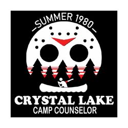 Summer 1980 Crystal lake camp counselor svg, summer 1980 svg, summer svg, summer shirt, summer gift, summer camping, cam