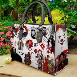 Halloween Leather Handbag, Michael Myers Handbag, Horror Movie Characters Bag