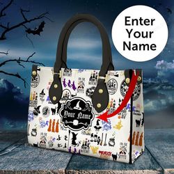Hocus Pocus Halloween Handbag,Horror Leather Bag,Leather handbag