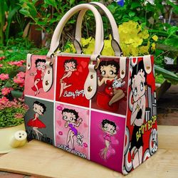 Betty Boop Handbag,  Custom Betty Boop Leather Bag, Betty Boop Shoulder Bag