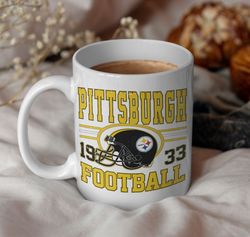 pittsburgh football coffee mug, vintage mug