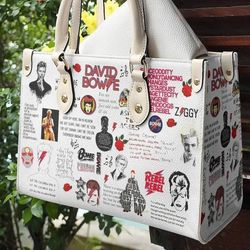 David Bowie Leather Bags, Customized David Bowie Lovers Handbag,David Bowie Women Bag And Purses