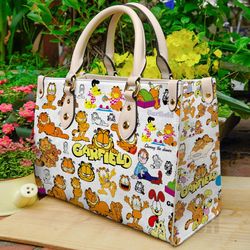 Garfield Leather Handbag,Garfield Leather Bag,Garfield Crossbody Bag